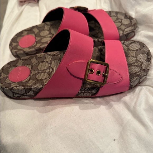 Coach pink sandals 9.5 - Picture 4 of 5